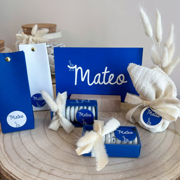 Geboortekaart Mateo met konijn