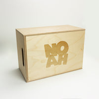 Houten memorybox met schuifdeksel