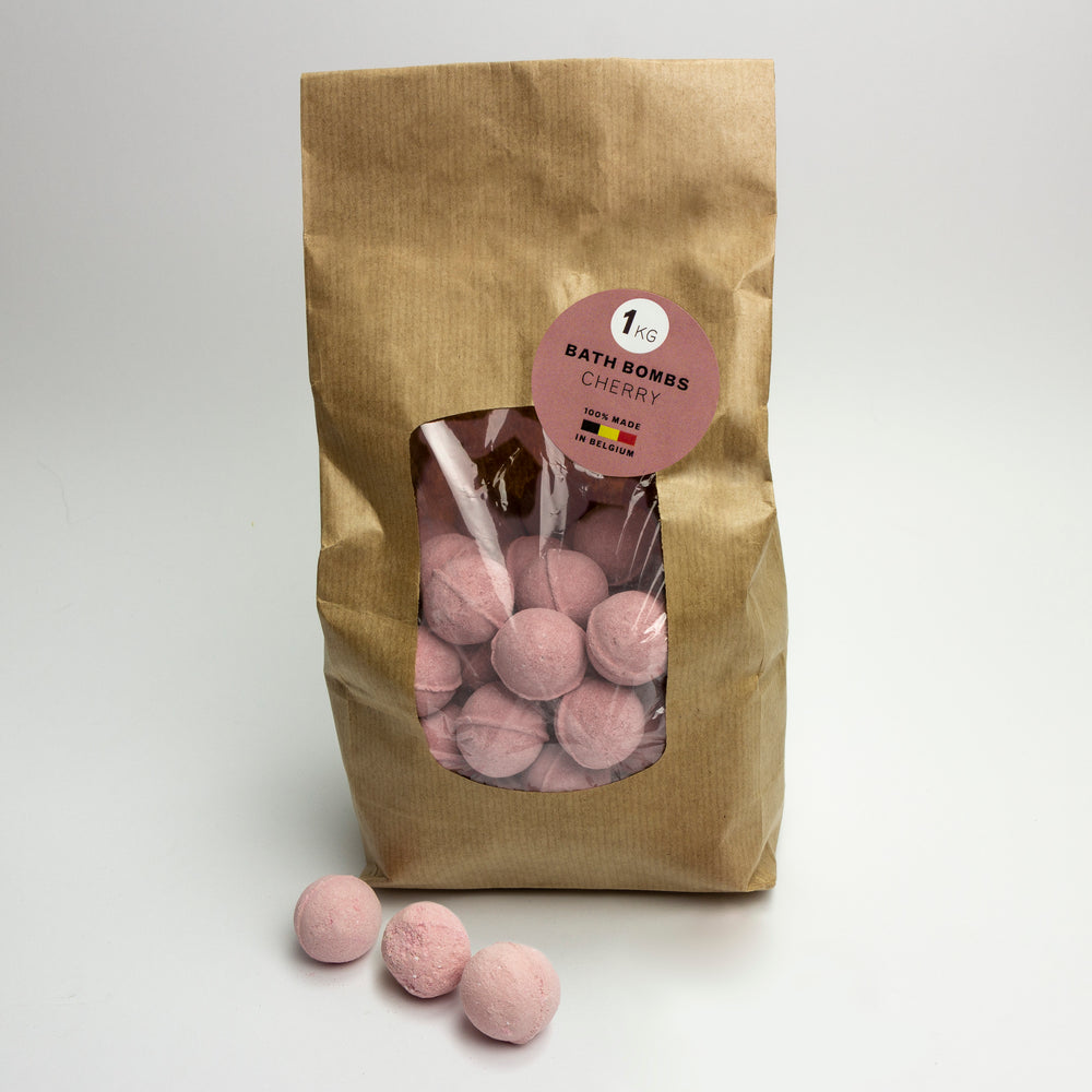 Mini bath bombs Cherry (per 1 kg)