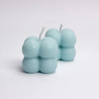 Mini bubbelkaars pastel blauw (per 15st.)