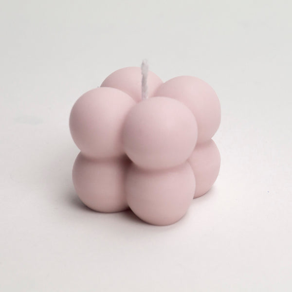 Mini bubbelkaars pastel roze (per 15st.)